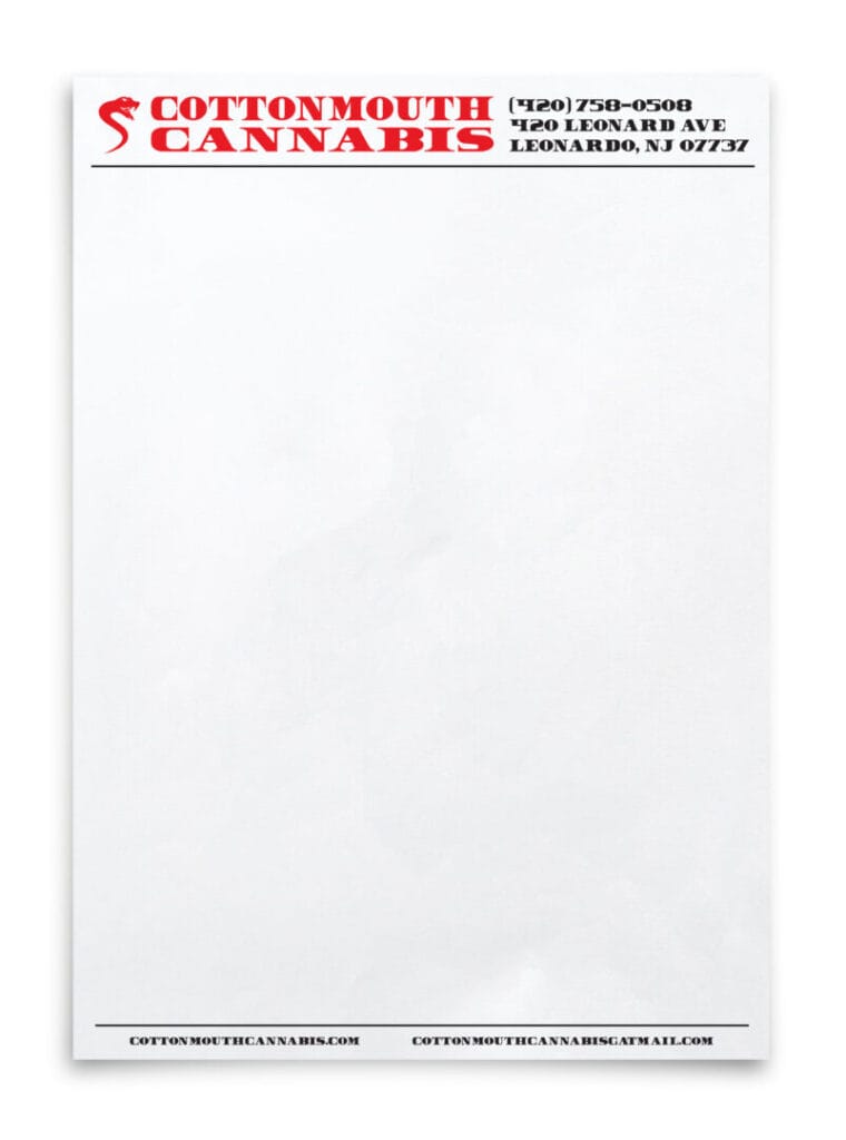 letter head example custom print