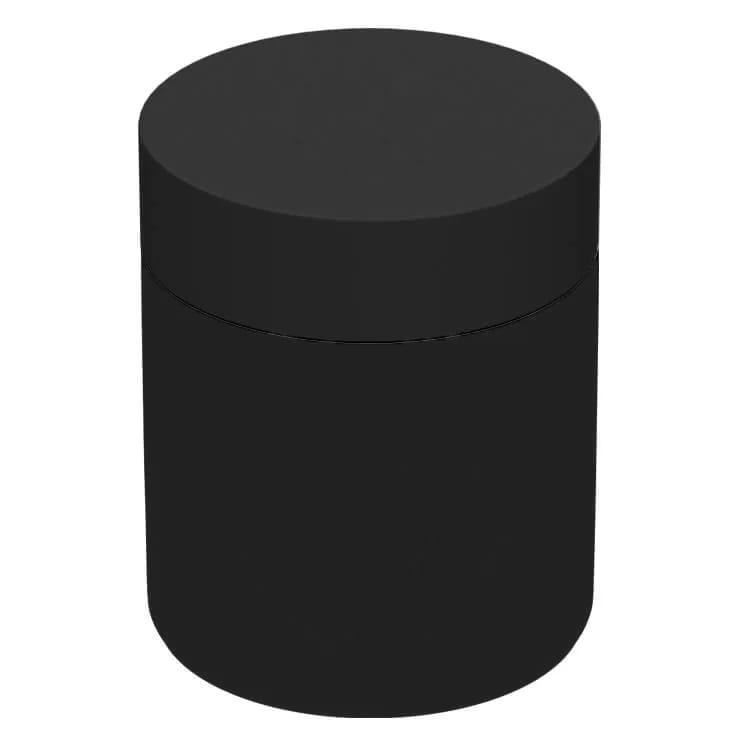 black 3 oz direct print jar