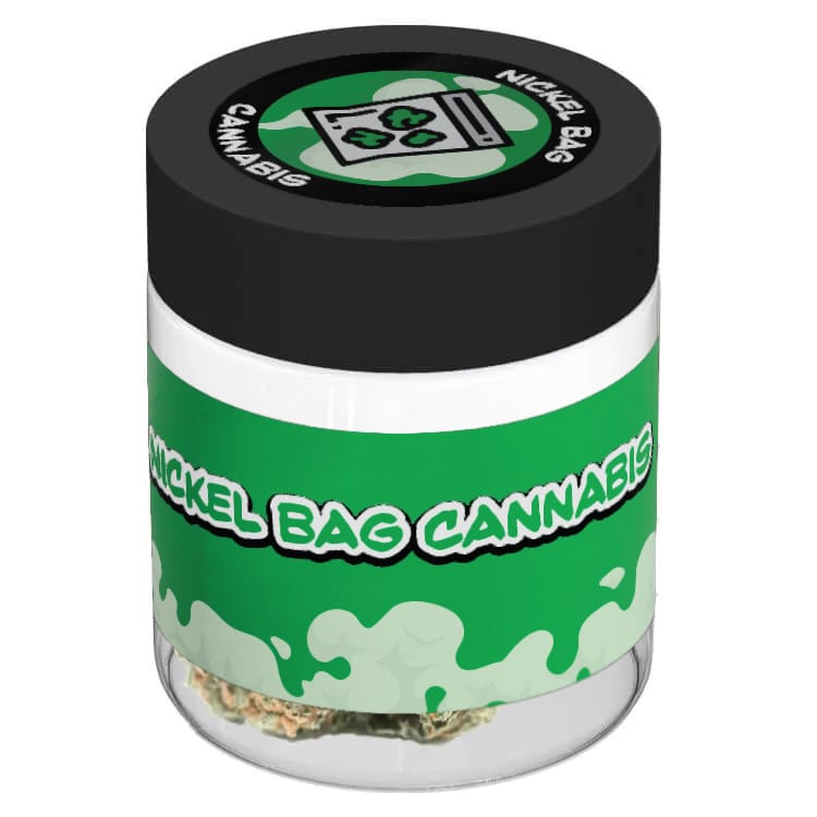 3 oz clear glass label jar