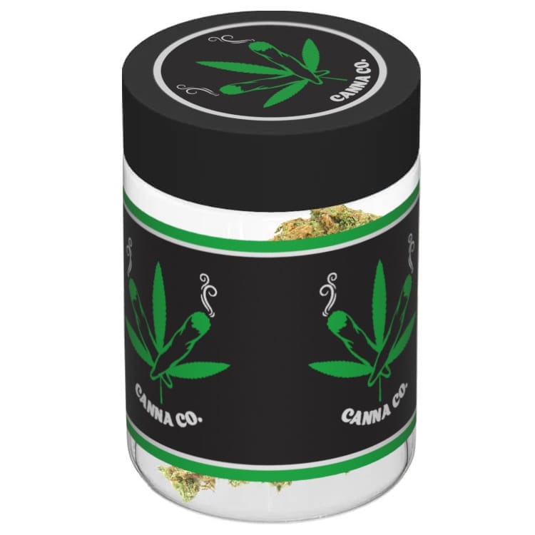 4 oz clear glass label jar
