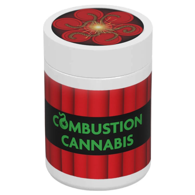 4 oz white glass label jar