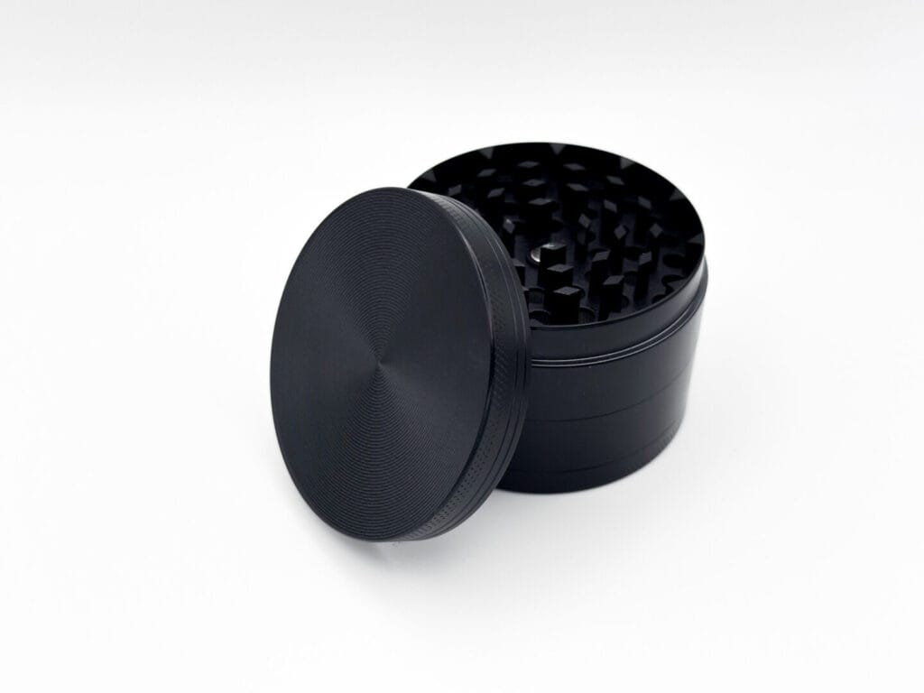 open black 4 piece grinder