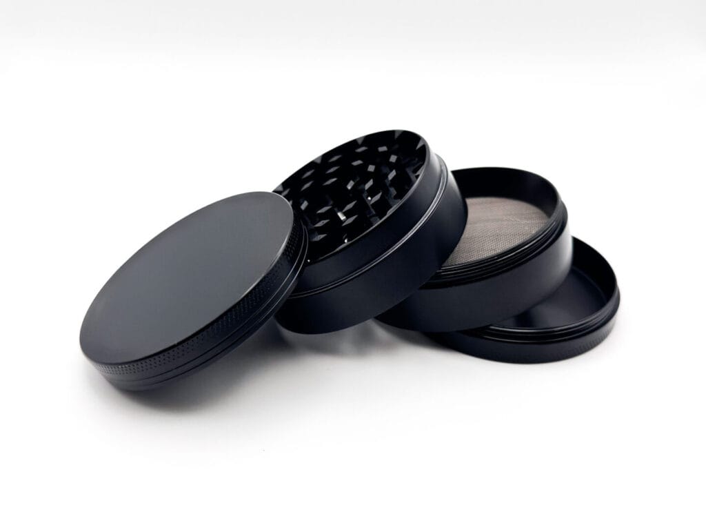 open black 4 piece grinder
