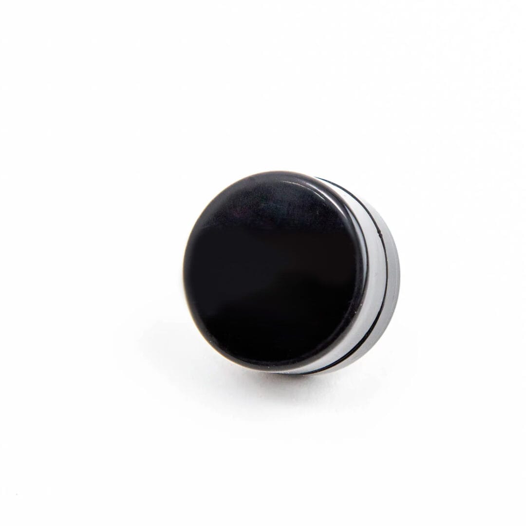 black silicone puck
