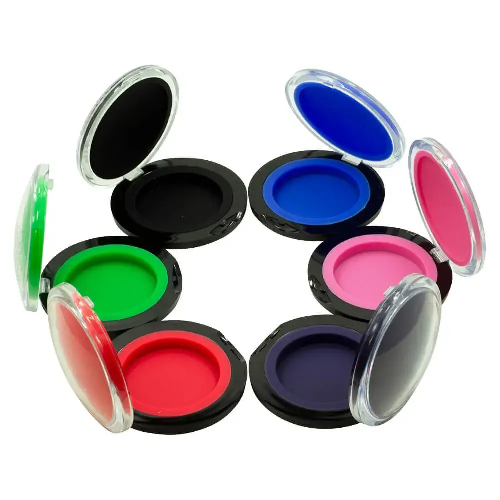 clamshell pucks in multiple colors