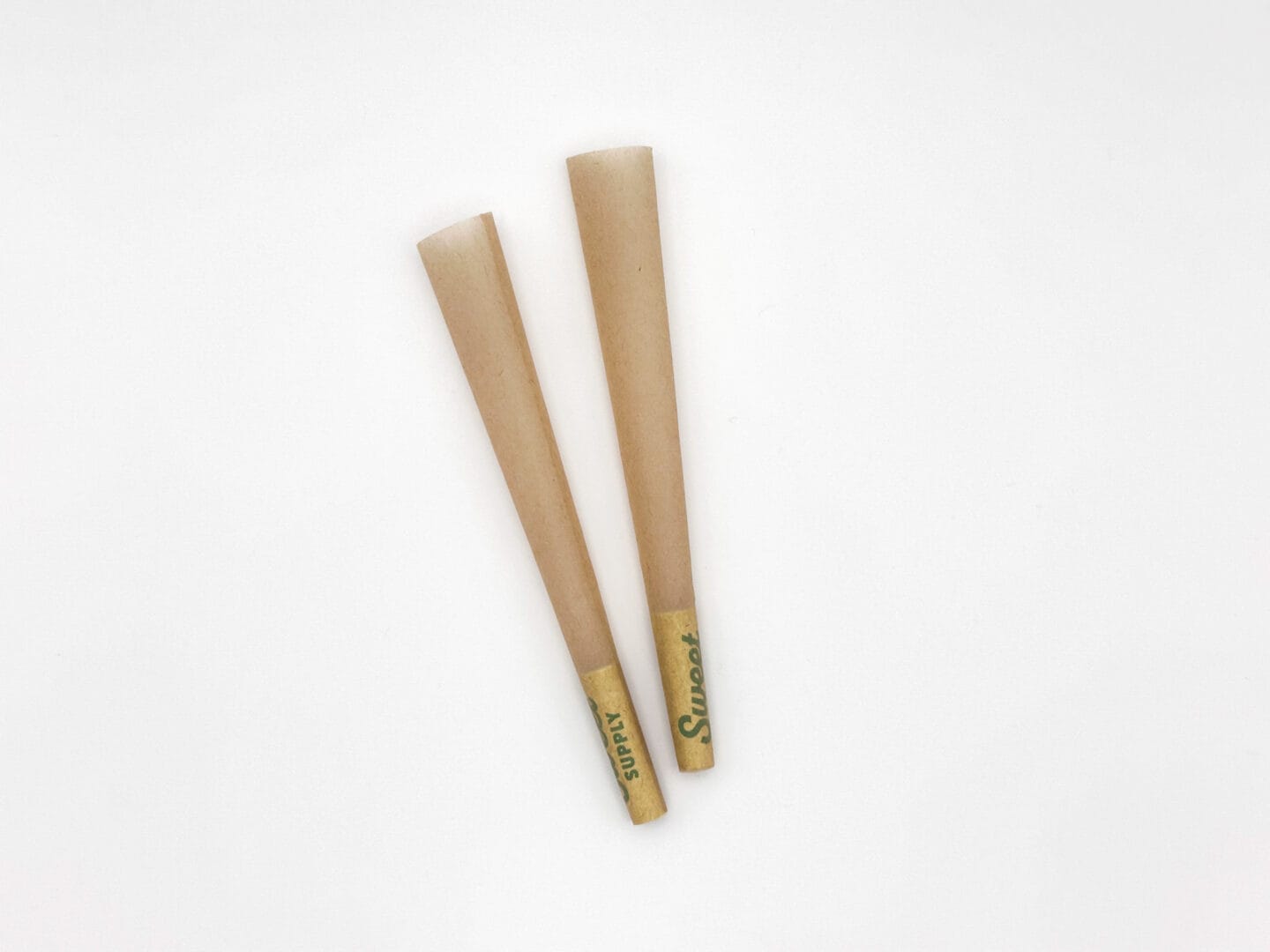 2 unbleached pre-roll cones