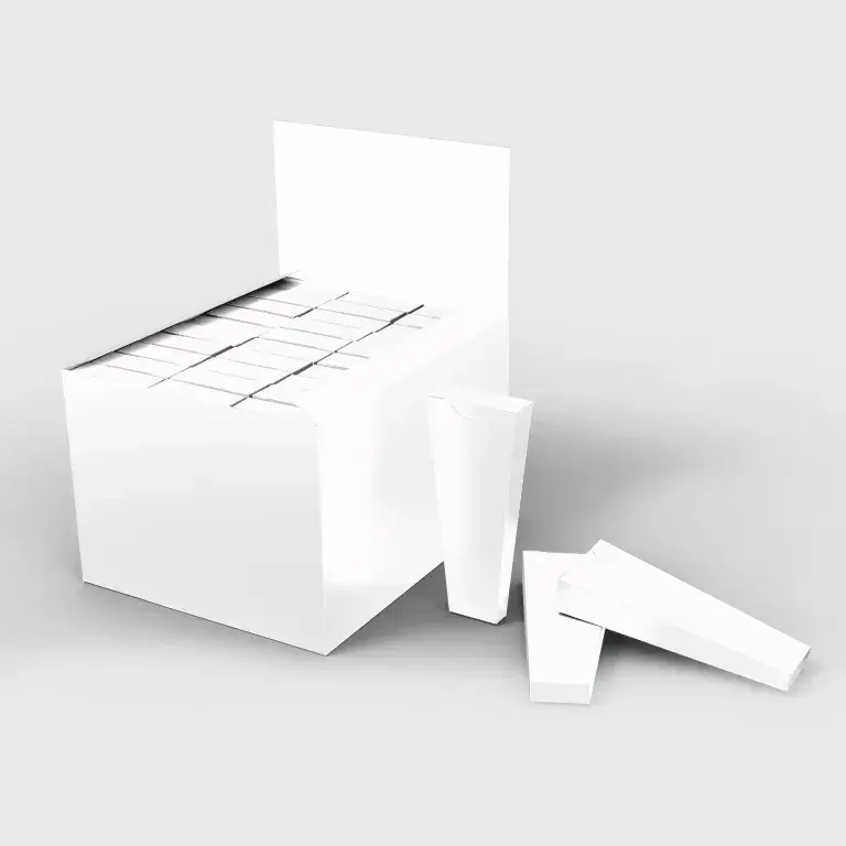 white pre-roll cones with display box