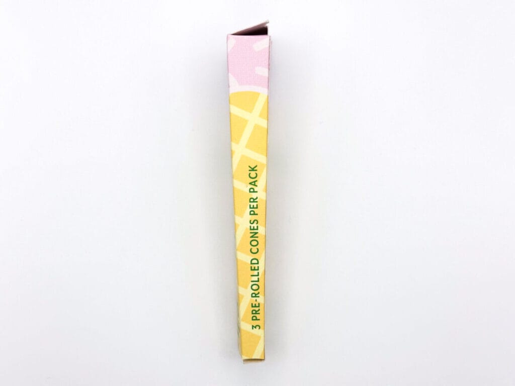 side of custom pre-roll cone 3 pack