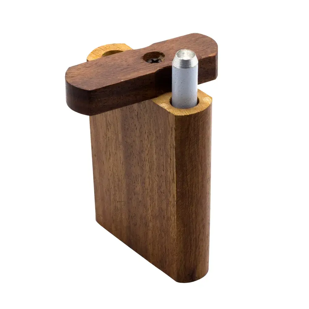 Wooden dugout with one hitter