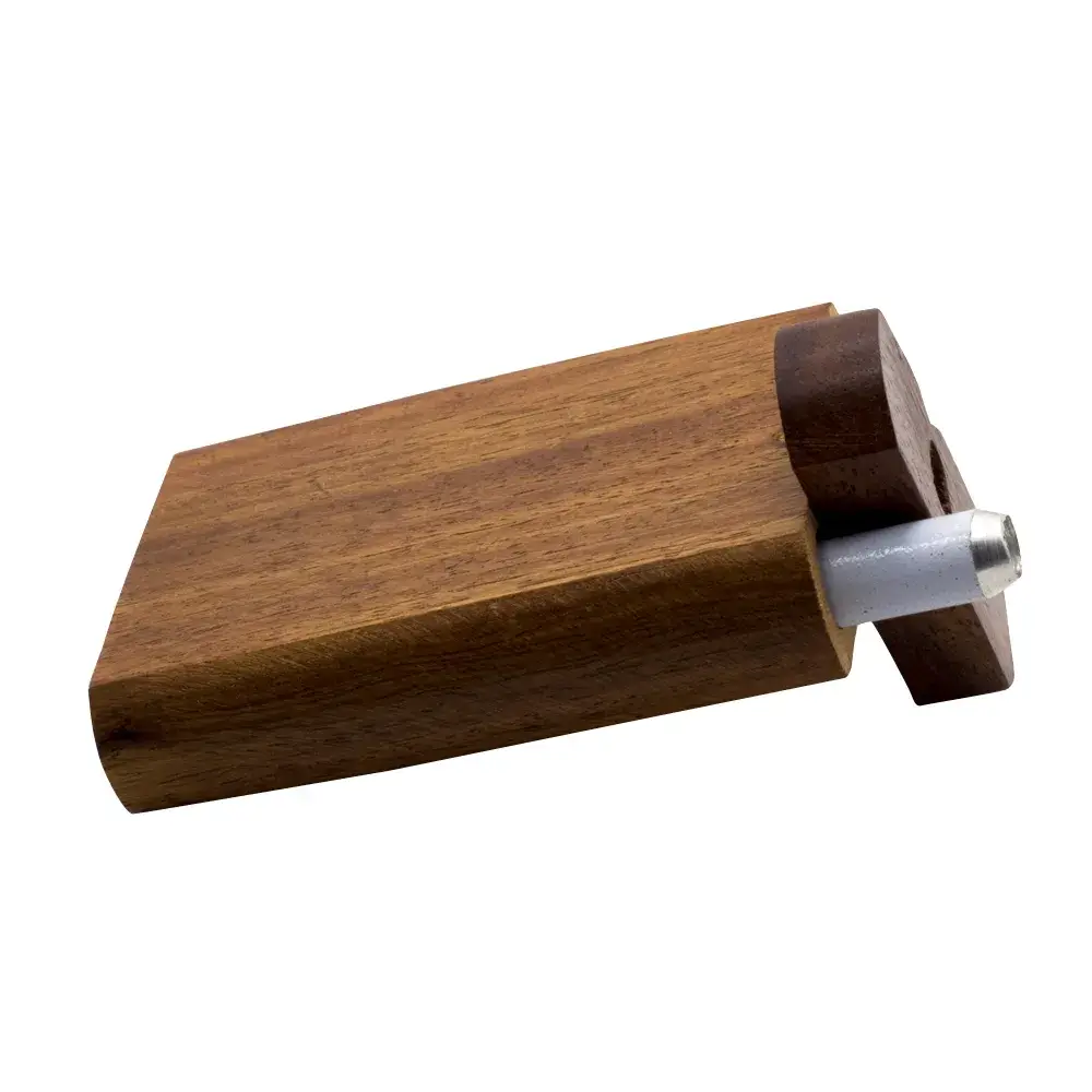 Wooden dugout with one hitter
