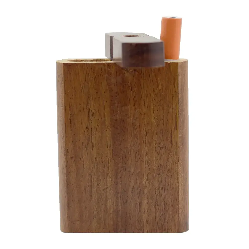 Wooden dugout open with onehitter