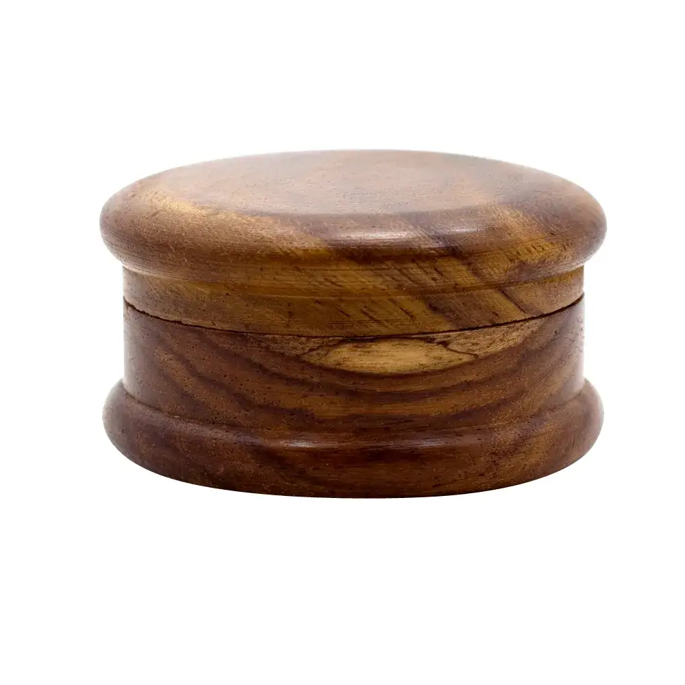 closed dark grain wood grinder