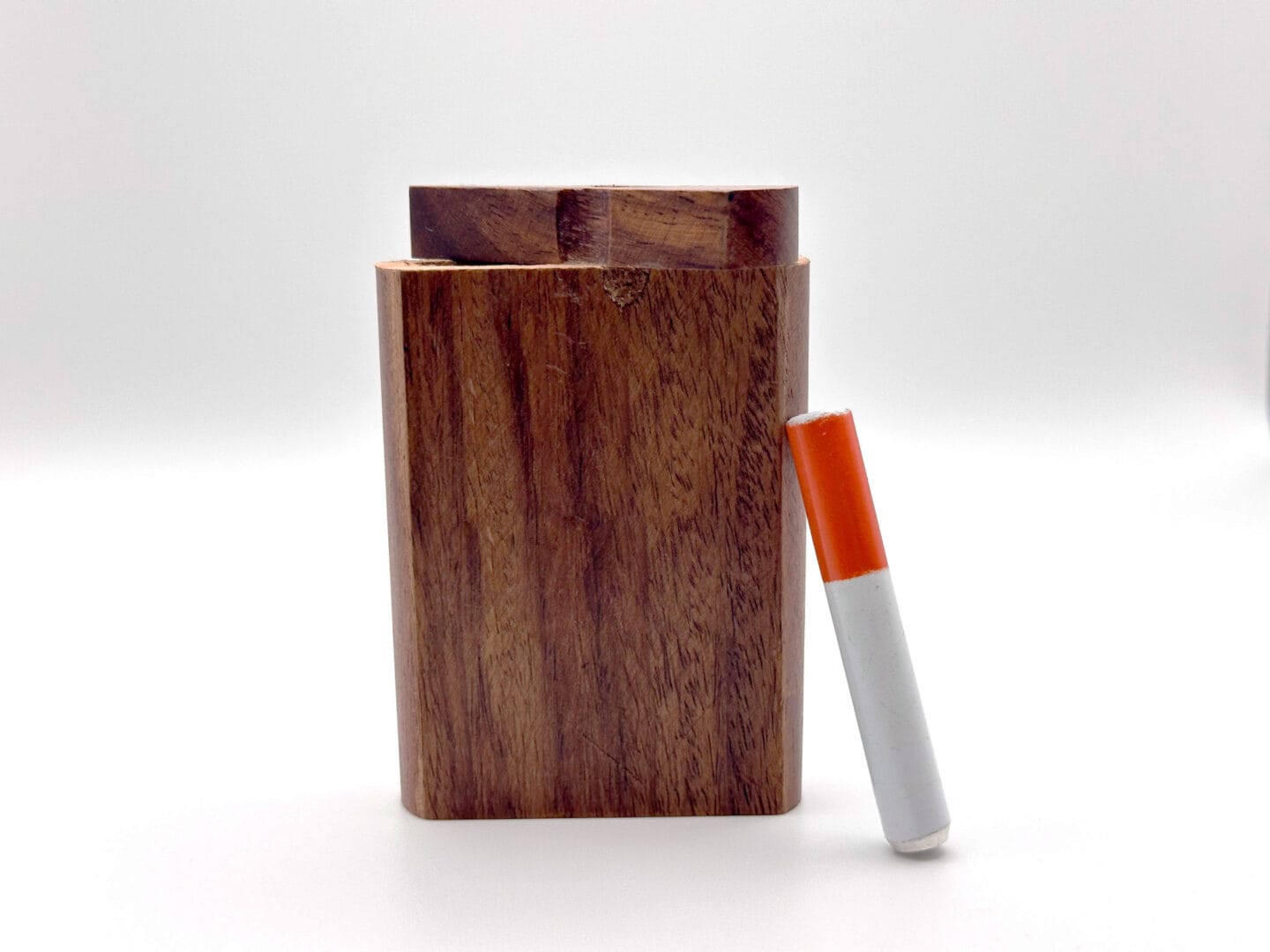Wooden dugout with one hitter