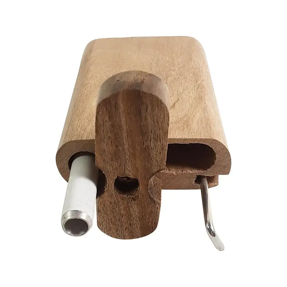 light colored Wooden dugout with one hitter and poker