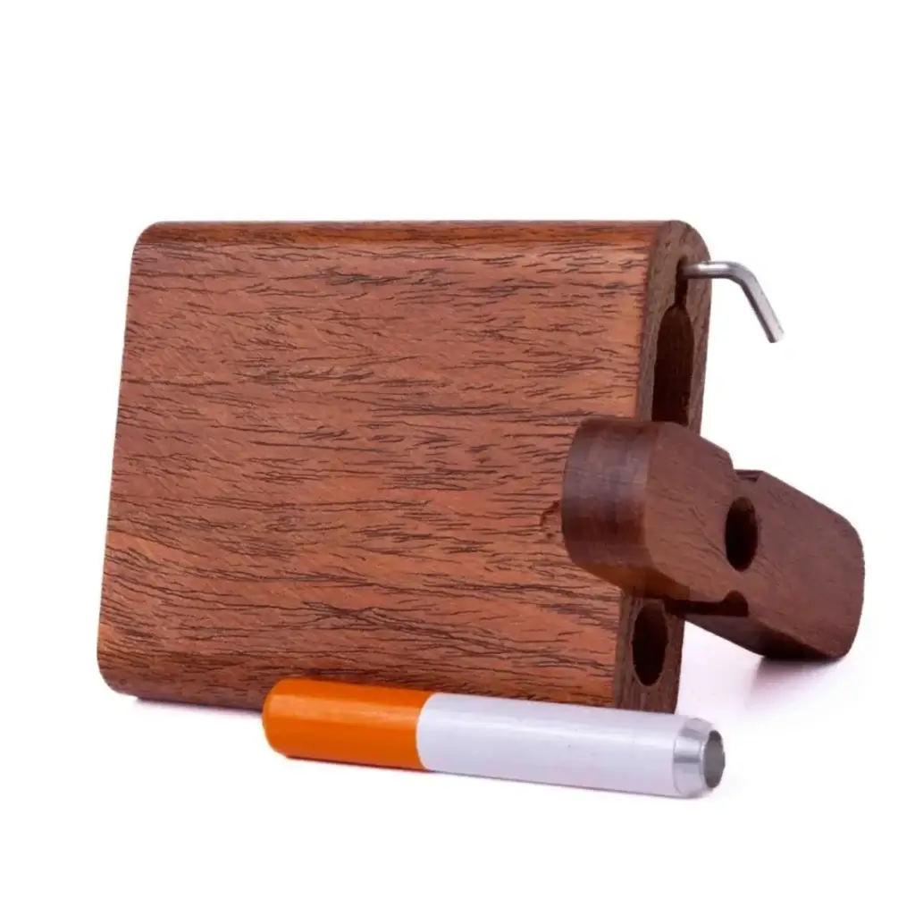 Wooden dugout with one hitter and poker