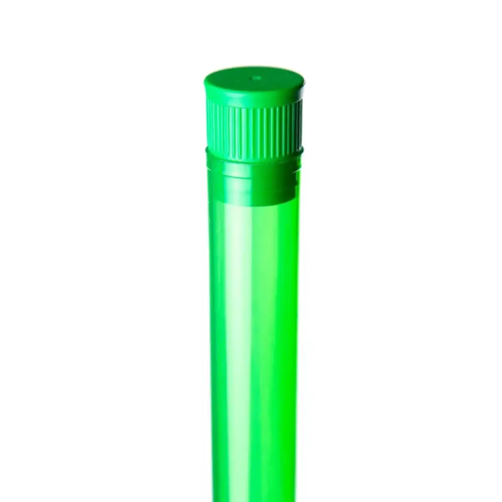 close up of green doob tube
