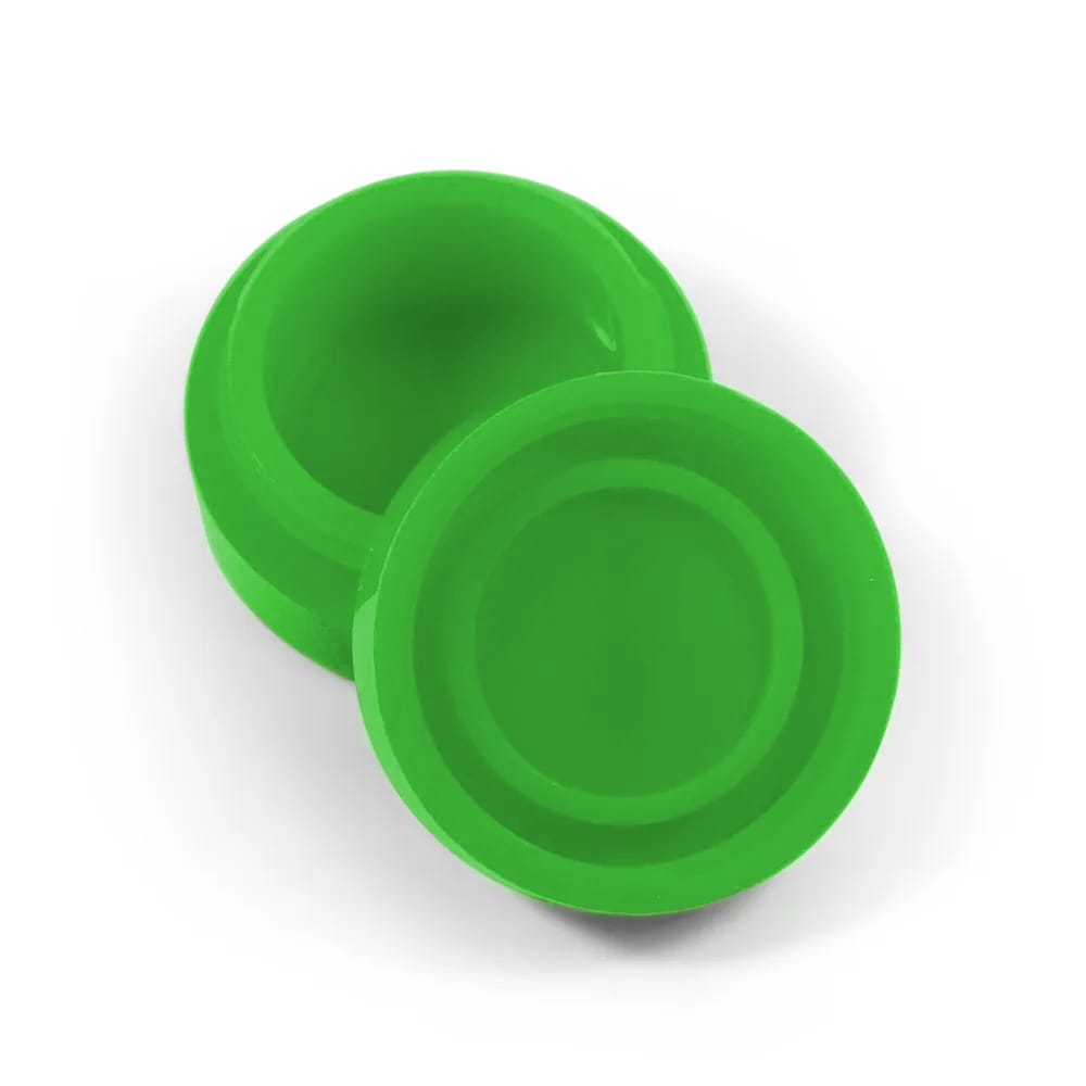 green silicone puck