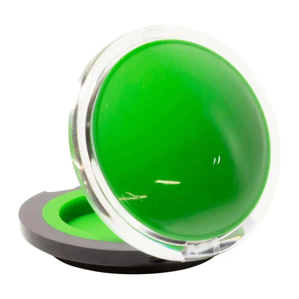 green clamshell puck