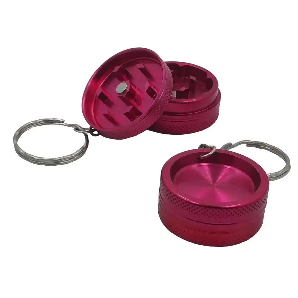 red keychain grinder