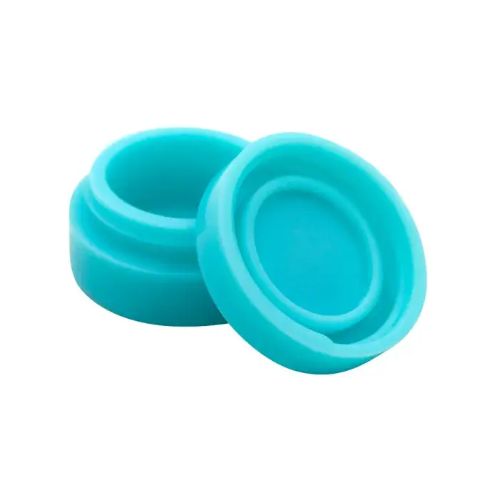 teal silicone puck