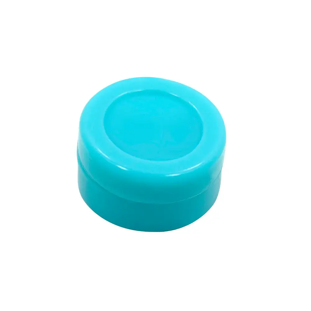teal silicone puck