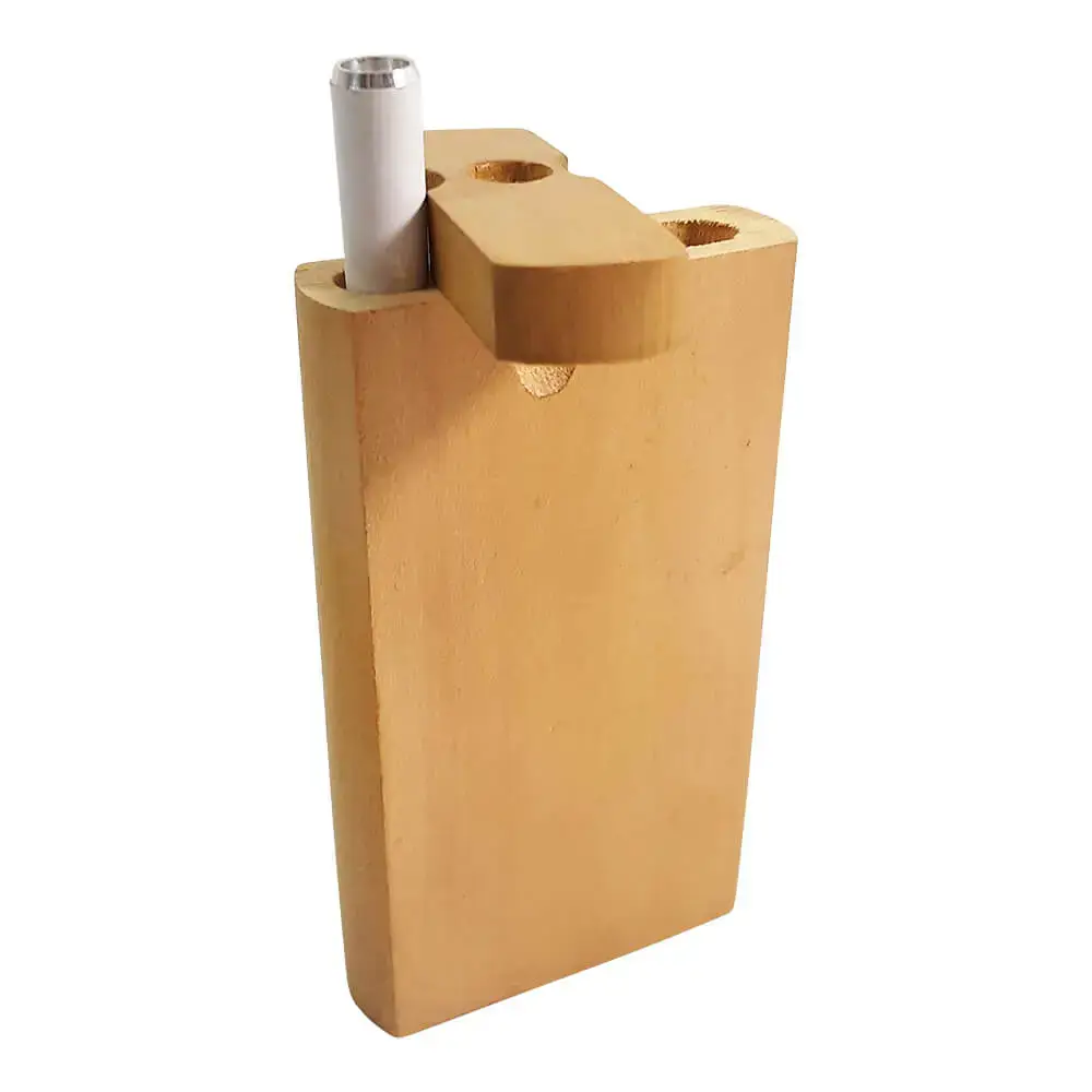 light colored Wooden dugout