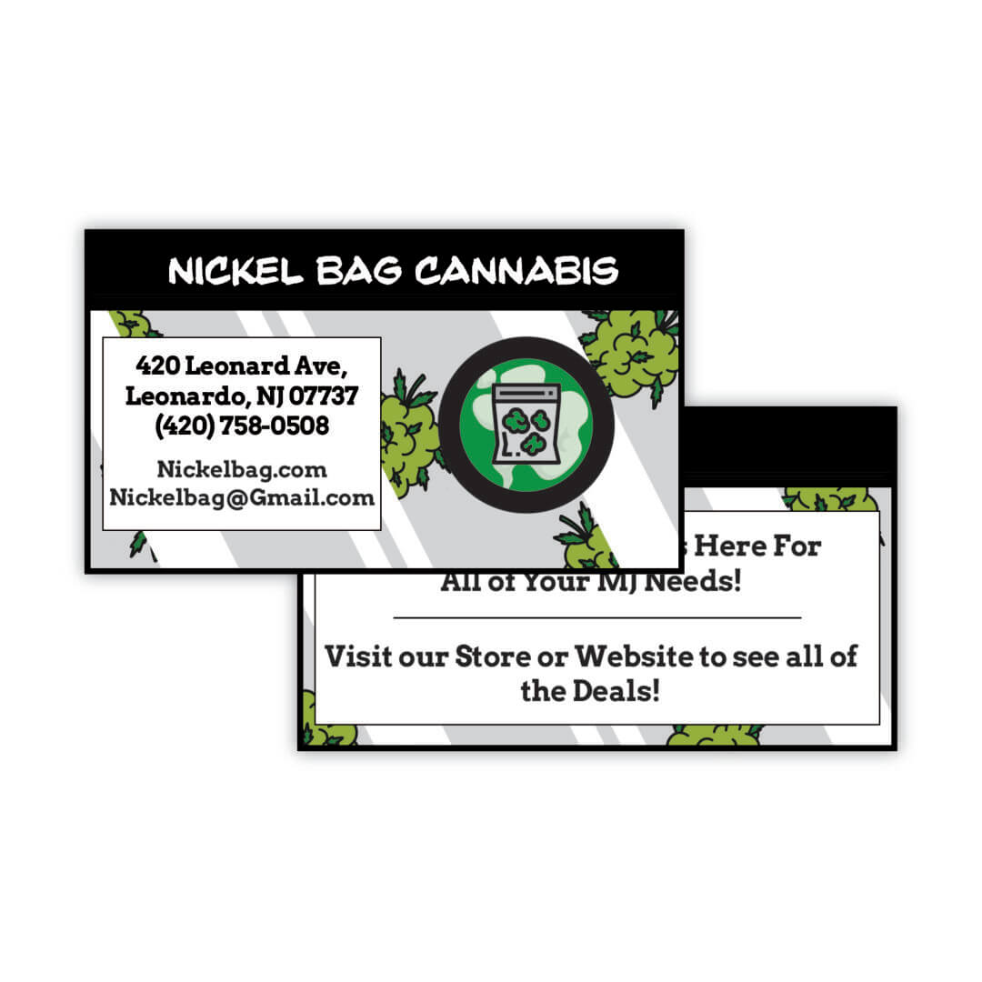 front and back business card sample