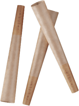 three pre-roll cones
