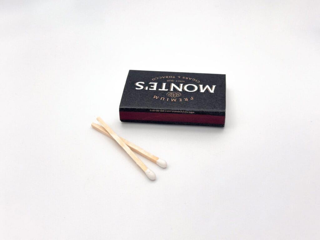 custom matchbox with matches out