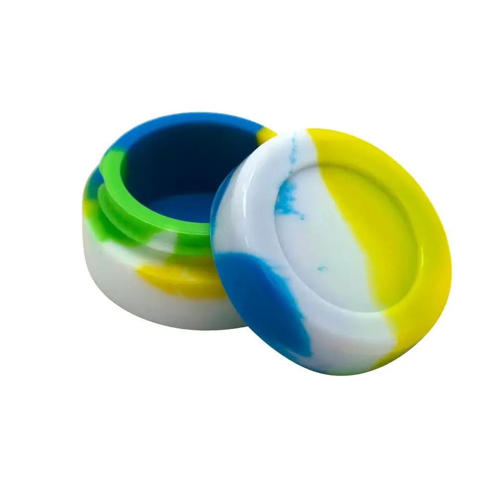 mixed color silicone dab puck
