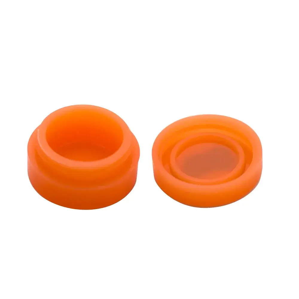 orange silicone puck