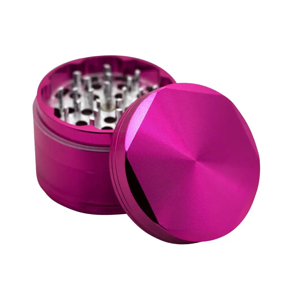 opened pink hex grinder