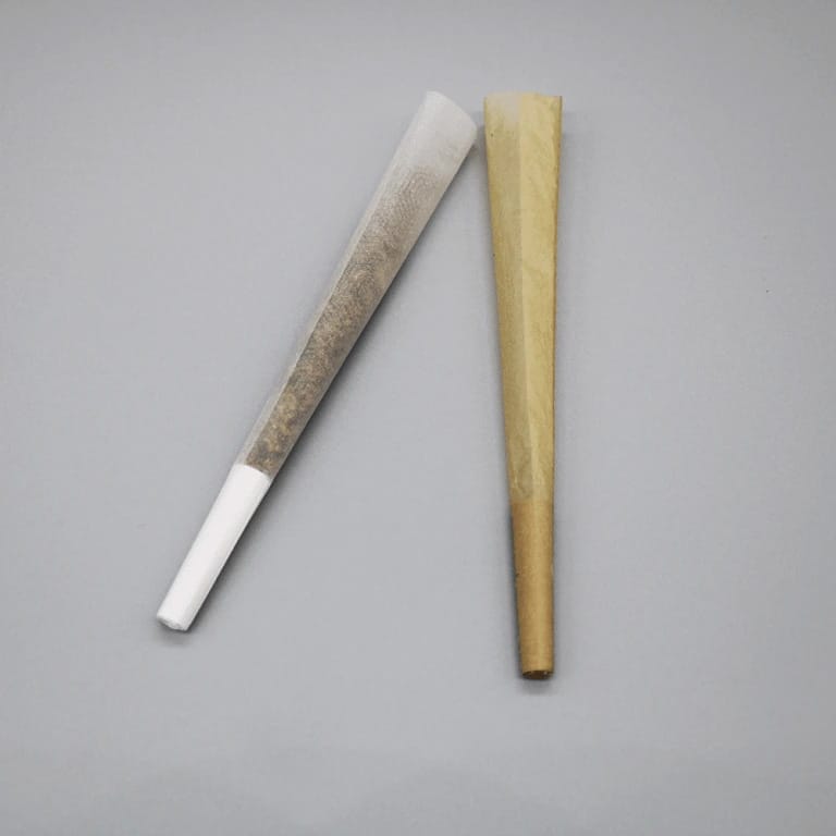 rice and unbleached pre-roll cones