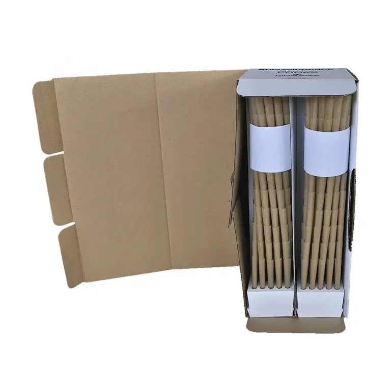 unbleached pre-roll cones packaged up