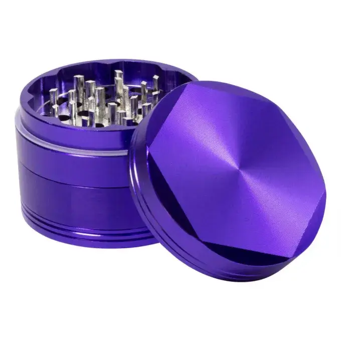 open purple hex grinder