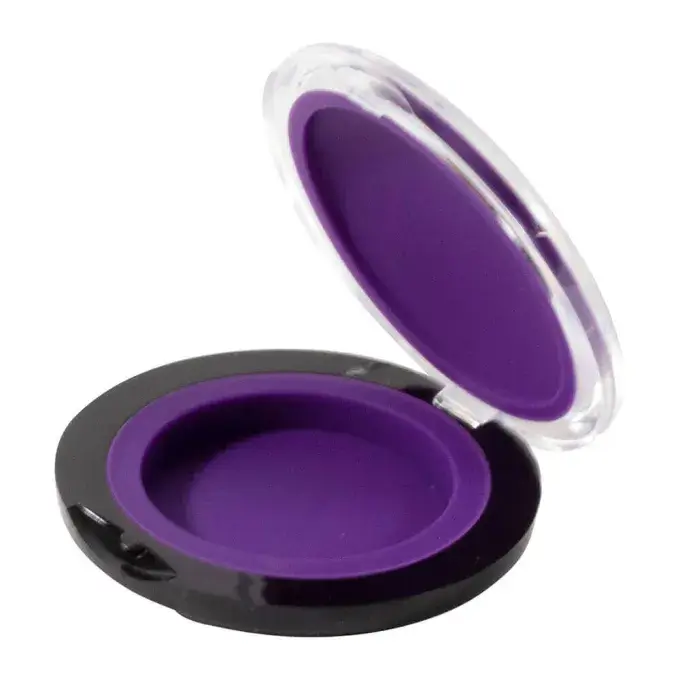 purple open clamshell puck