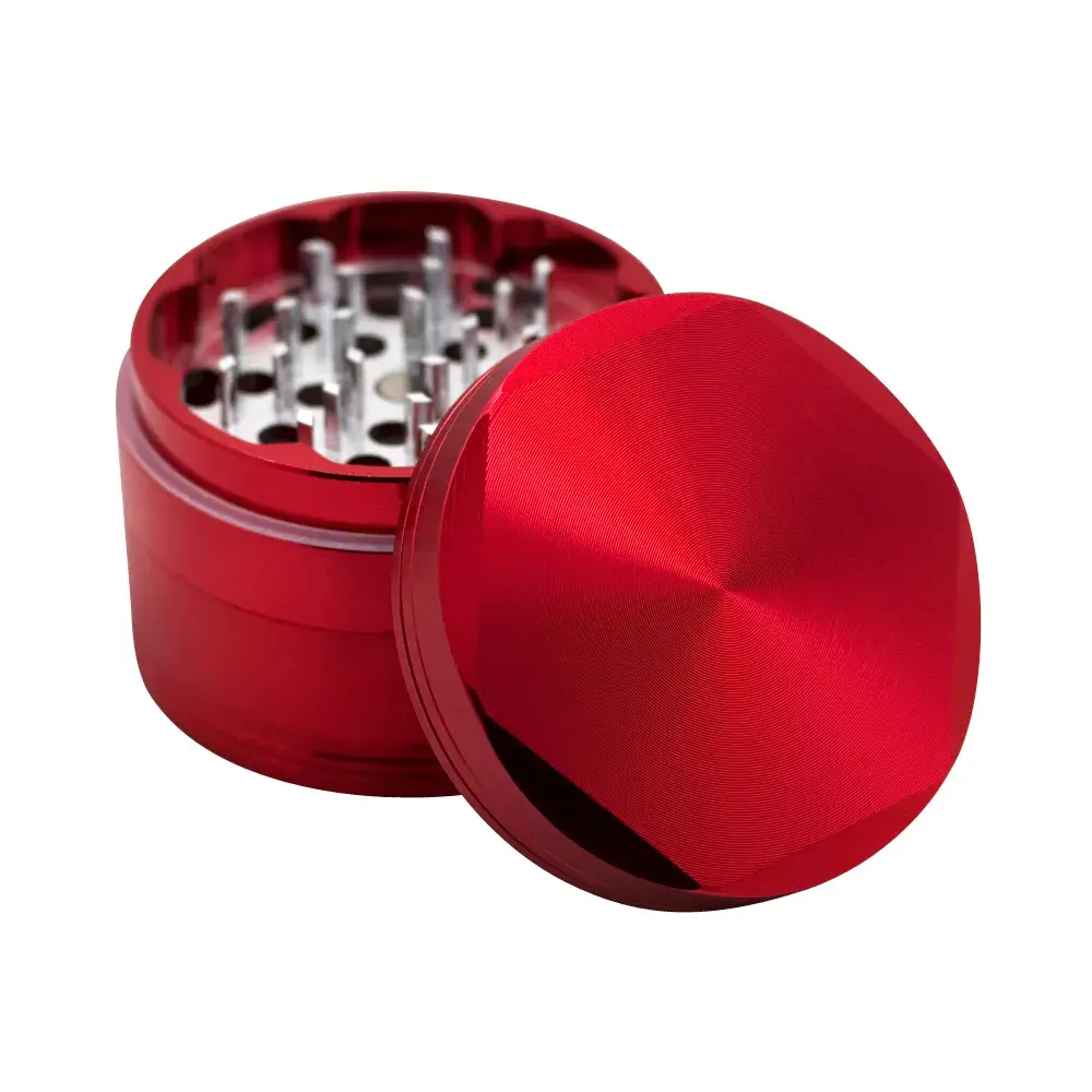 opened red hex grinder