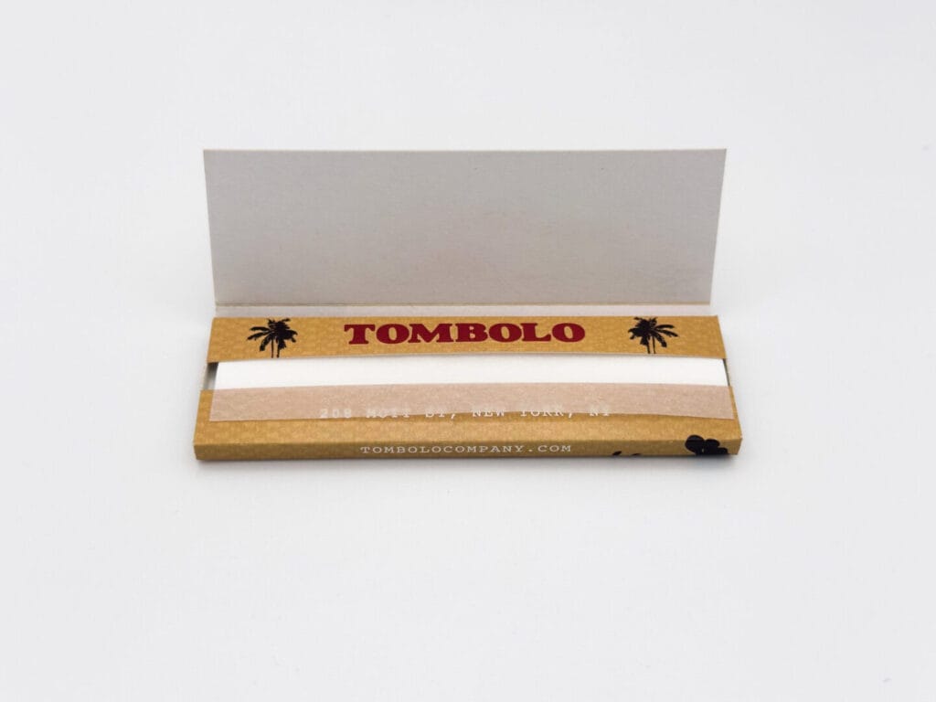 open pack of rolling papers