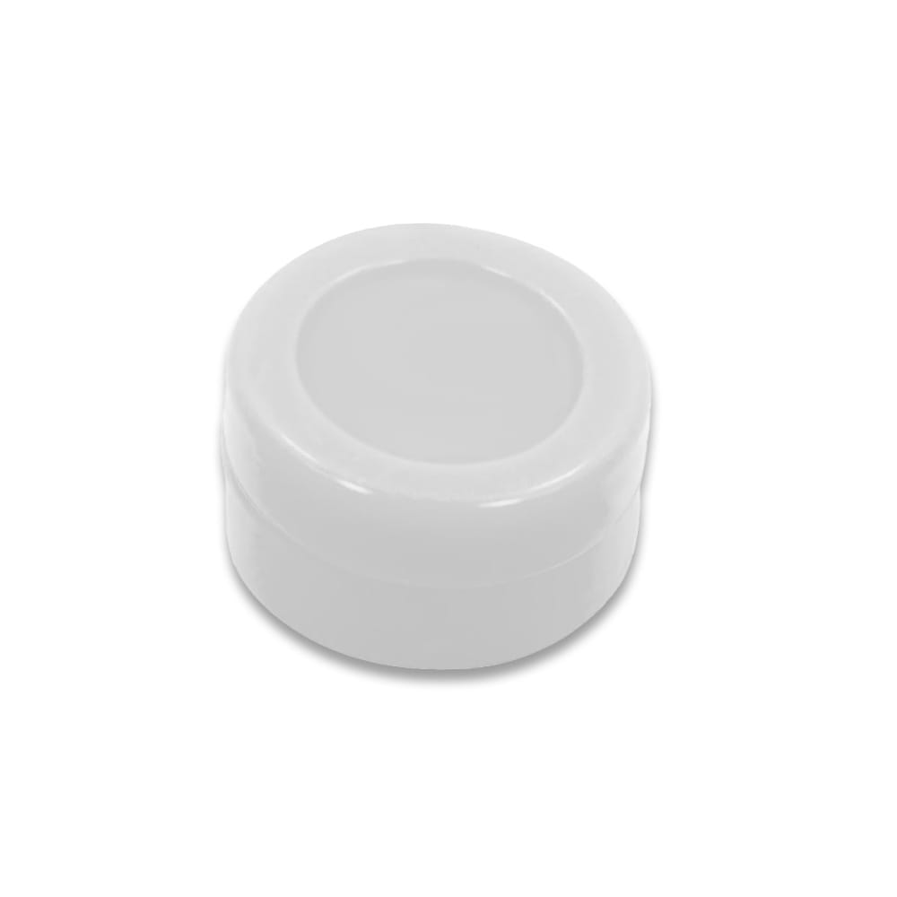 white silicone puck