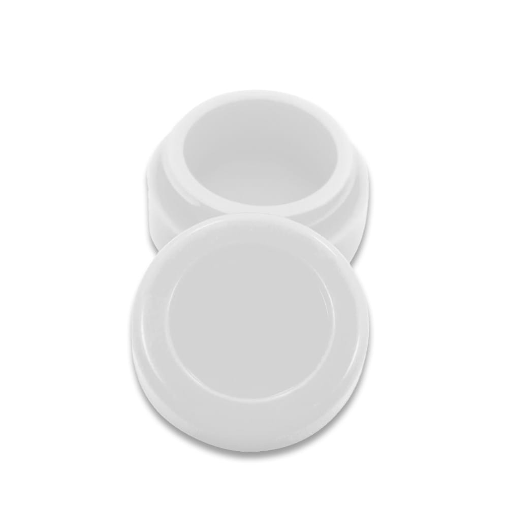white silicone puck