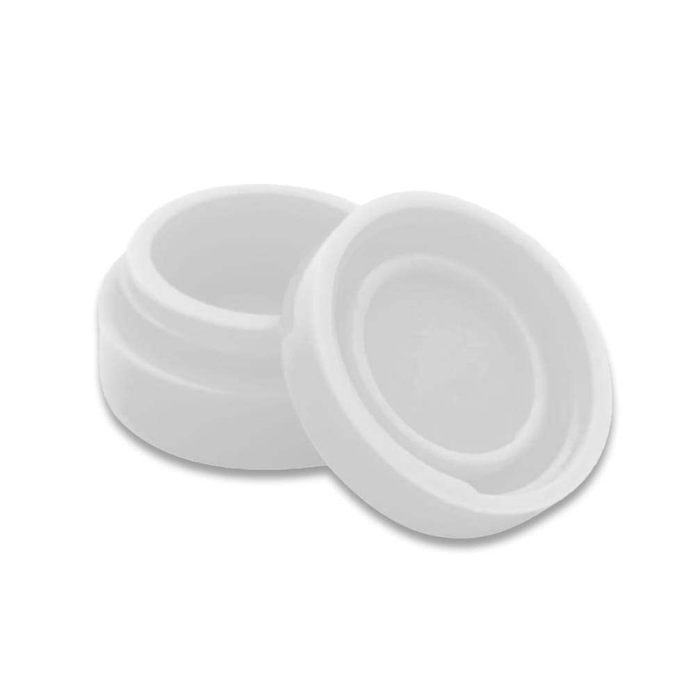 white silicone puck