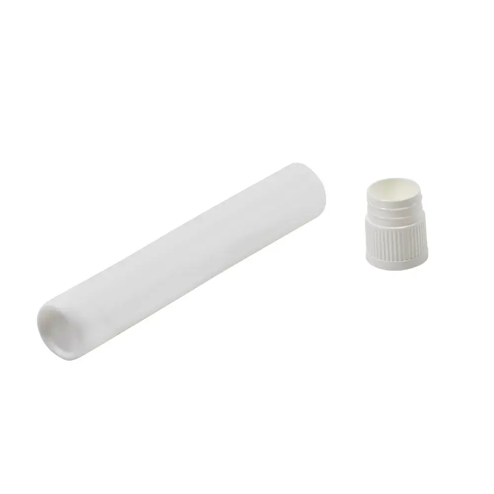 white doob tube with cap off
