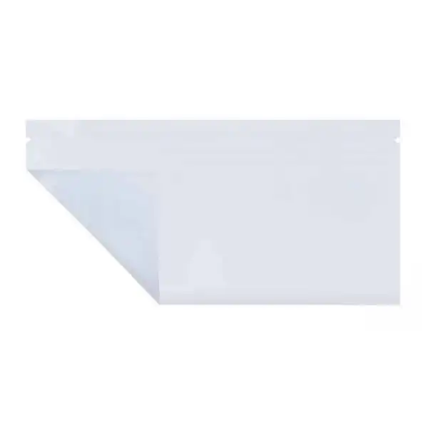 front of white pre-roll mylar bag